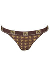 A-STYLE BROWN WOMEN'S THONG